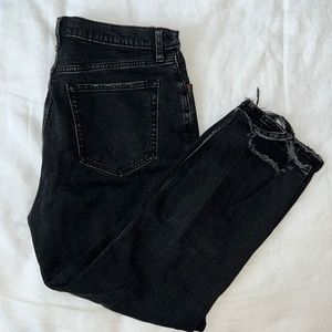 Abercrombie & Fitch ultra high rise ankle straight jeans